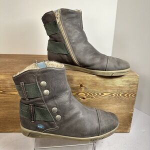 Cloud Aline Leather Wool Lined Ankle Boots Women 6US 36EU Portugal Cozy Casual